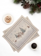 Новогодние товары для дома / Испанская новогодняя коллекция / Бэмби из гобелена - Бэмби Комплект салфеток 2 шт. 40х50 см серебро 04616