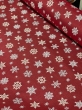 Ткань / Ткань Новый год из гобелена - Снежинки красный фон Ткань 280 см 07946