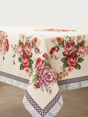 Всесезонная коллекция текстиля Basic / Розовый сад Распродажа из гобелена - Розовый сад Скатерть 140х260 см 02844