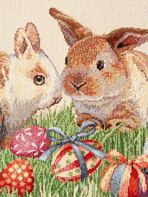 Пасхальная коллекция / Кролик горошек из гобелена - Кролик горошек Комплект салфеток 2шт 40х50 см 04646