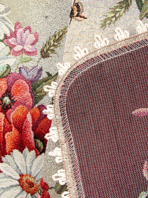 Всесезонная коллекция текстиля Basic / Лето маки из гобелена - Лето маки Салфетка с тесьмой 40х70 см 05101