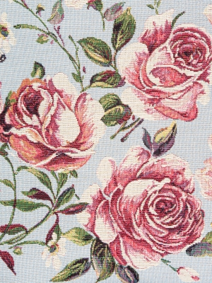 Всесезонная коллекция текстиля Basic / Розы для мамы Распродажа из гобелена - РАСПРОДАЖА Розы для мамы Аквамарин Наволочка 45х45 см 05206