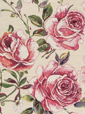 Всесезонная коллекция текстиля Basic / Розы для мамы Распродажа из гобелена - РАСПРОДАЖА Розы для мамы беж Наволочка 45х45 см 05210