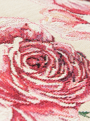 Всесезонная коллекция текстиля Basic / Розы для мамы Распродажа из гобелена - РАСПРОДАЖА Розы для мамы беж Наволочка 45х45 см 05210