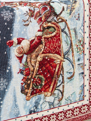 Новогодние товары для дома / Испанская новогодняя коллекция / Ночь перед Рождеством из гобелена - Ночь перед Рождеством Салфетка 44х140 см 03544