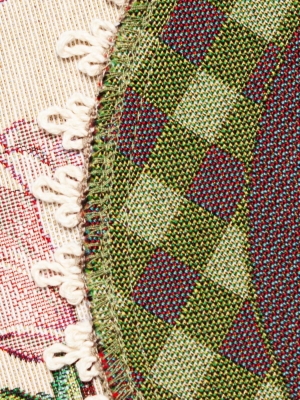 Всесезонная коллекция текстиля Basic / Гортензия из гобелена - Гортензия розовая Комплект салфеток 2шт д27см кружево 08328