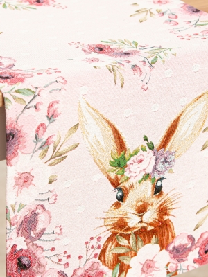 Пасхальная коллекция / Пасхальная принцесса из гобелена - Принцесса розовый фон Салфетка 44х100 см 05408