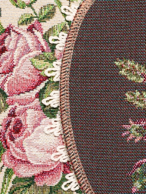 Всесезонная коллекция текстиля Basic / Розы для мамы Распродажа из гобелена - Розы и лаванда Комплект салфеток 2шт д27 см 2310223