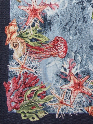 Всесезонная коллекция текстиля Basic / Мореплавание из гобелена - Тропические рыбки Салфетка 100х100 см 2311351