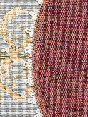 Всесезонная коллекция текстиля Basic / Английский сад из гобелена - Анна Арс серый фон Салфетка 45х40 см тесьма 2311617 б/л