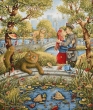 Картины / Коллекция Шишкина Е. из гобелена - Осенняя гармония Картина 70х82 см 0023