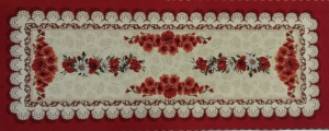 Испанский текстиль / Маки и ромашки из гобелена - Маки и ромашки Салфетка 39х100см