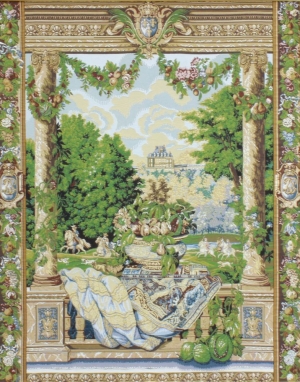 Купоны / Замки из гобелена - 1483/3 Купон 93х70 Версаль