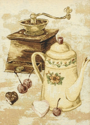 Картины / Натюрморт из гобелена - 1507-4hB1 Багет №1 48х35 Эспрессо