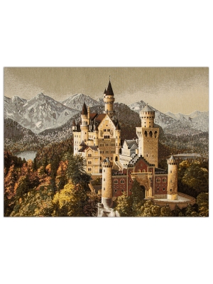 Купоны / Замки из гобелена - Замок в горах Купон 95х68 см 1619