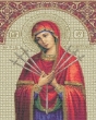 Купоны / Иконы из гобелена - Икона Богородица Семистрельная 2780-6hK Купон 25х35 см  2414