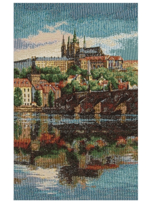 Картины / Городской пейзаж из гобелена - Прага Картина 20х31 см 2500388