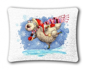 Подушки игрушки из гобелена - Овечка Вензеля беж 40х15 см 2605059