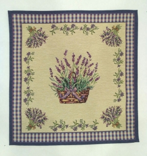 Распродажные коллекции / Ментон Распродажа из гобелена - Лаванда цветник Салфетка 45х45 см 6341