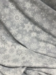 Ткань / Ткань Новый год из гобелена - Счастливого нового года Крупные снежинки серебро Ткань 280 см 01586