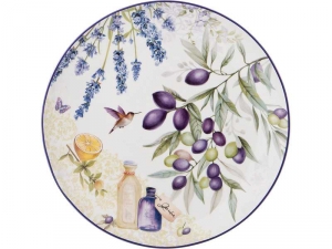 Посуда из гобелена - Набор тарелок обеденных «Прованс Оливки» 2 пр. 25.5 см Кор=18 наб.) 104-601