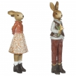 Сувениры из гобелена - Фигурка декоративная Влюбленные зайцы L8 W7.5 H28,5 см 748518 цена за 1 зайца