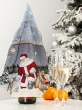 Новогодняя коллекция / Фартуки и декоративные изделия из гобелена - Дед Мороз и лесные друзья Чехол на бутылку 32х43 см 04752
