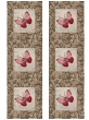 Испанский текстиль / Колибри из гобелена - Колибри бабочка Салфетка 16х16 см 05723