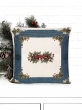 Новогодняя коллекция / Испанская новогодняя коллекция / Рождественское кружево из гобелена - Рождественское кружево Синий Наволочка 45х45 см 05945