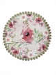 Всесезонная коллекция текстиля Basic / Пасхальная принцесса из гобелена - Принцесса розовый фон Цветы Салфетка круг д35см 06118