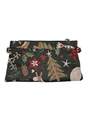 Сумки / Косметички из гобелена - 51 Косметичка Сказочный лес темный фон 21х14х3см 08730 кольца для ремешка