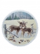Новогодние товары для дома / Испанская новогодняя коллекция / Лесные друзья два оленя из гобелена - Лесные друзья два оленя Салфетка круг д45 см 2413225