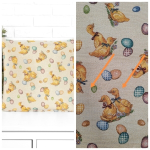 Пасхальная коллекция / Пасхальные утята NEW из гобелена - Outlet Пасхальные утята Наволочка односторонняя 45х45 см 2518495