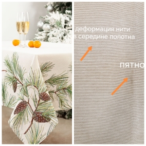 Новогодние товары для дома / Испанская новогодняя коллекция / Питер Пэн из гобелена - Outlet Питер Пэн Шишки Скатерть 160х250 см 2519034