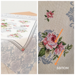 Всесезонная коллекция текстиля Basic / Розы Дамаск NEW из гобелена - Outlet Розы Дамаск цветы Салфетка 100х100 см 2519052