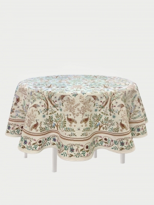 Рапсодия NEWиз гобелена Рапсодия крем Скатерть овал 160х250 см 2519074 New Всесезонная коллекция текстиля Basic / Рапсодия NEW из гобелена - Рапсодия крем Скатерть овал 160х250 см 2519074 New