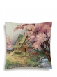 Всесезонная коллекция текстиля Basic / Сказочные домики NEW из гобелена - Сказочные домики Розовая яблоня Наволочка 44х44 см 2519108 б/л NEW