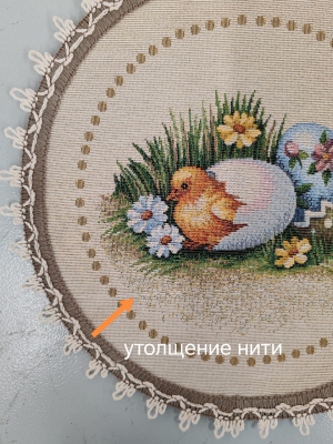 Пасхальная коллекция / А вот и я! NEW из гобелена - Outlet А вот и я! САЛФЕТКА круг д27 см 2519196