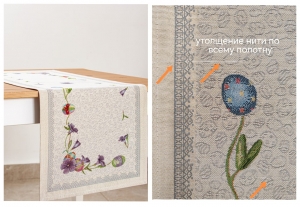 Распродажные коллекции / Весенняя фиалка из гобелена - Outlet Весенняя фиалка Салфетка 40х100 см 2519197