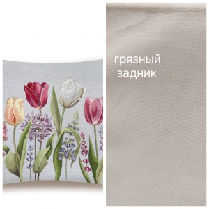 Всесезонная коллекция текстиля Basic / Тюльпаны моей любимой серый фон NEW из гобелена - Outlet Тюльпаны моей любимой серый фон Наволочка 45х45 см 2519792