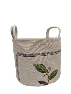 Корзины для мелочей из гобелена - Лимоны в вазе 3 Корзина диаметр 17 см высота 14 см 2519992