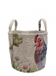 Корзины для мелочей из гобелена - Кантри Курочка меланж Фон Корзина диаметр 17 см высота 14 см 2519998