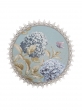 Всесезонная коллекция текстиля Basic / Английский сад из гобелена - Гортензии и бабочки голубой фон Салфетка круг д28 см 2520090