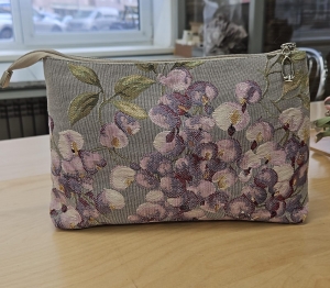 Сумки / Косметички из гобелена - 1045 Косметичка Дельфиниум 25х16х6 см 2520284