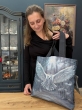 Сумки / Пляжные из гобелена - Сумка Сова Букля 44х42х7 см 2520337 длина ручек 60см