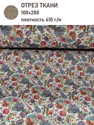 Ткань / Ширина 280 см из гобелена - Цветущий сад Крем Ткань 280 см 2520844 New