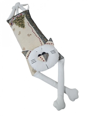 Подушки игрушки из гобелена - Мой котик Подушка Рождественская ночь зеленый 2 2521316