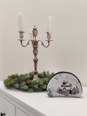 Сумки / Косметички из гобелена - 1035 Косметичка Рождество 18х14х5см 2621752