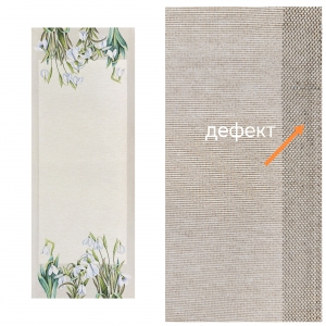 Всесезонная коллекция текстиля Basic / Подснежники NEW из гобелена - Outlet Подснежники Салфетка 37х98,5 см 2622059