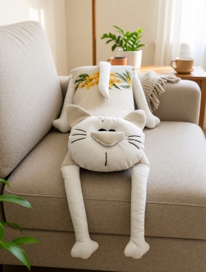 Подушки игрушки из гобелена - Мой котик Подушка Мини Мимоза 12х23х48 см 2622069